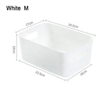 elvesmall Desktop Storage Box Sundry Storage Student Snack Plastic Cosmetic Storage Box Household Kitchen Sorting Box Makeup Box