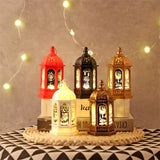 elvesmall Eid Decoration Light Eid Mubarak Lamp Ornament Islam Muslim Party Decor Supplies Ramadan Wind Lantern Decor for Home Party