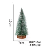 elvesmall  Mini Christmas Tree Desktop Decoration DIY Pine Needle Tree Christmas Decoration Christmas White Cedar Small Christmas Tree