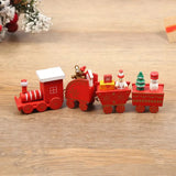 elvesmall  Plastic Train/New Wooden Christmas Ornament Merry Christmas Decoration For Home Xmas Gifts Noel Natal Navidad New Year