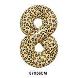 elvesmall Leopard  Party Supplies Leopard Balloons Happy Birthday Banner Safari Party Leopard Print Balloons Jungle Animal Party Decors