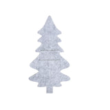 elvesmall 4/8pcs Christmas Knife Fork Holder Felt Xmas Tree Star Shape Pocket Cutlery Bag New Year Party Dinner Table Decoration Organizer