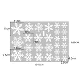elvesmall white Snowflake Electrostatic Wall Sticker Kid Room Christmas Decoration Window Sticker Decals Decals New Year Natal Home Decor