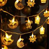 elvesmall EID Mubarak LED String Lights Ramadan Decoration For Home Islamic Muslim Party Decor  Ramadan Kareem Eid Al Adha Gifts