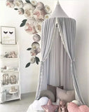 elvesmall Mosquito Net Crib For Baby Lace Shading Bed Canopy Kids Hanging Dome Curtain Toddler Princess Play Tent Children Room Decoration