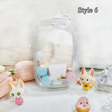 elvesmall Jewelry Organizer Transparent Storage Box Pouch Mystery Box Keychain Bag Storage Case Thicken Wallet Cute Doll Bag Organization