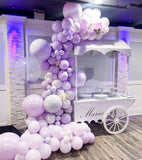 elvesmall Double Stuffed Lavender Balloon Garland Kit Macaron Purple Lilac Balloons for Baby Shower Wedding Birthday Party Decorations