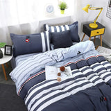 elvesmall Hot sale high quality bedding double sanded quilt cover sheet pillowcase four-piece set
