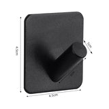 elvesmall Adhesive Wall Hooks Mounted Door Key Cloth Coat Bathroom Robe Hanger Kitchen Hardware Rack Shelf Bag Hook Organizer For Hanging