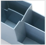 elvesmall Hollow Desk Organizer Desktop Storage Box Multifunction Stationery Holder Phone Stand Office Supplies Desk Set Pen Holder