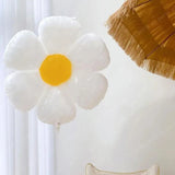 elvesmall  White Daisy Flower Foil Balloon Plumeria Helium Ball Wedding Kids Birthday Party Decoration Baby Shower INS Photo Props