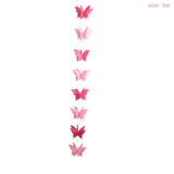 elvesmall Butterfly Paper Garlands Colorful Butterfly Banner Happy Birthday Party Decor 1 year girl Baby Shower Kids Kindergarten Supplies