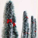 elvesmall 1PCS 2M Christmas Eve Decoration Bar Tops Ribbon Garland Christmas Tree Kitchen Ornaments Wedding Party Decoration Prop
