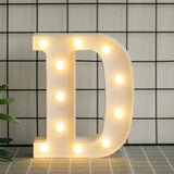 elvesmall  Creative DIY Luminous LED Letter Lights 26 English Alphabet Light for Holiday Home Wedding Birthday Christmas Party Decorations