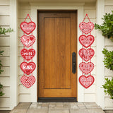 elvesmall 1 Pair Valentine's Day Theme Love Door Hanging Happy Valentines Day Party Decoration Banner