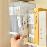 elvesmall Portable Archives Projects Contract Certificates Desktop Storage Box Puzzle Storage box Slim Document Case File Organizer Box
