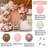 elvesmall Pink Metallic Balloon Garland Arch Kit Wedding Birthday Party Decoration Kids Globos Rose Gold Confetti Latex Ballon Baby Shower