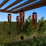 elvesmall Hand Tuned Home Decoration 38 in Wall Hanging Decor Wind Chime Bamboo Chimes Crafts Garden