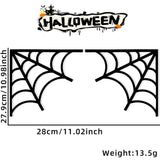 elvesmall Halloween Door Frame Decoration,Bats,Pumpkins,Spider Webs,Door and Window Corner Stickers, Halloween Home Decoration