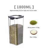 elvesmall Food Storage Box Kitchen Containers Plastic Box Jars for Bulk Cereals Refrigerator Organizers for Pantry Organizer Jars With Lid