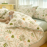 elvesmall  Home Textiles Bedding Set Soft Cotton Quality Queen Duvet Cover Set Sheets Pillowcase Bed Linen Single Double Bedding Sets 이불