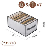 elvesmall Closets Clothes Organizer Pants Jeans Storage Box Cabinet Drawer Organizer Underwear Socks T-Shirt Wardrobe Storage Organizers