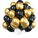 elvesmall 30pcs Confetti Metallic Chorme Latex Balloons For Birthday Party Decoration Baby Shower Wedding Party Decor Clear Air Globos