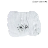 elvesmall Halloween Decorations Artificial Spider Web Stretchy Cobweb Scary Party Halloween Decoration for Bar Haunted House Scene Props