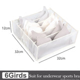 elvesmall Clothing Storage Organizer Box Cabinets Drawer Pants Organizer Underwear T-Shirt Panties Socks Storage Box Save Wardrobe Space