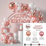 elvesmall Balloons Arch Garland Kit Pink Balloons Party Birthday Balloons Decoration Set for Bridal Baby Shower Wedding Birthday