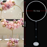 elvesmall Balloon Garland Round Balloon Stand Arch Baby Shower Kids Birthday Party Decorations Ballon Wreath Frame Wedding Party Supplies