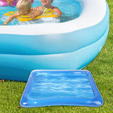 elvesmall Inflatable Foot Bath Footbath Foot Soaking Bath Basin For Swimming Pool To Clean Feet Sturdy Versatile Blue Inflatable Basin