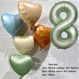 elvesmall 40inch Olive Green 0-9 Number Digital Helium Balloons Kids Adult 18 30 60th Birthday Party Decor Wedding Hawaiian Party Supplies