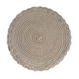 elvesmall 8PCS Decor Table Products Woven PlacematS Heat MATS  Round Tables  Placemats Coasters Party Wedding Home Decoration Props