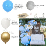 elvesmall Double Apricot Nude Balloon Garland Arch Kit Macaron Blue Kids Birthday Party Decor Latex Baby Shower Wedding Ballons Decoration