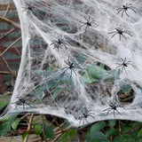 elvesmall Halloween Decoration Party Accessories Decorations for Events Scream Festa Spider Web Black Outdoor Props Haunted House Spider