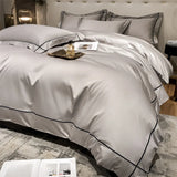 elvesmall  Embroidery Bedding Sets Egyptian Cotton Bed Sheet Set Luxury Duvet Cover Bedsheet Bed Linen Pillowcase 5 Stars Hotel Bedclothes