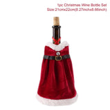 elvesmall Christmas Wine Bottle Cover Merry Christmas Decorations For Home  Cristmas Ornament Xmas Navidad Gifts New Year