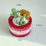 elvesmall Christmas Cake Candles Scented Candles Home Decoration Gingerbread Man Cookies Fragance Candles