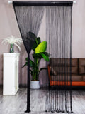 elvesmall 1PC Straight curtain door curtain Jewelry shop Chinese ring ceiling decoration encryption partition hanging curtain fringe