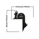 elvesmall 1pcs Black Wooden Halloween Door Frame Decoration Witch Skull Head Pumpkin Hat Cat Ghost Elements Decoration Plate