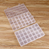elvesmall 28 Grid Rectangle Plastic Jewelry Box Compartment Storage Box Case Jewelry Earring Bead Craft Display Container Organizer