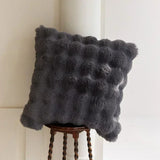 elvesmall  High-end Tuscan Imitation Fur Throw Pillow Luxury High Grade Sofa Cushion Super Soft  Plush Seat Cushion/Back Cushions Pillows