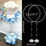 elvesmall 1/2 set Latex Balloon Holder Balloons Stand Column Metallic Balloons Baby Shower Kids Birthday Party Wedding Decoration Supplies