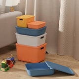elvesmall Large Capacity Sundries Storage Box Cosmetics Toys Snacks Clothes Storage Basket Plastic Household Wardrobe Organizer