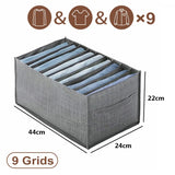 elvesmall Closets Clothes Organizer Pants Jeans Storage Box Cabinet Drawer Organizer Underwear Socks T-Shirt Wardrobe Storage Organizers