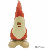 elvesmall New Matte Series Christmas Aluminum Film Ball Standing Santa Claus Cane Snowman Standing Elk Balloon