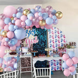elvesmall Pink Blue Balloon Garland Arch Kit Baby Shower Birthday Party Decoration Latex Balloon Wedding Anniversary Confetti Decor Globos