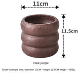 elvesmall  Nordic cement pot simple personality creative literary green plant succulent pot vase home room decoration gardening supplies
