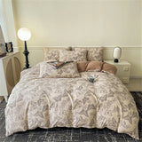 elvesmall Bedding Set Light Luxury Duvet Cover Pillowcase and Bedsheet Bed Linen Set Comforter Queen Bedroom Decor Home Textiles